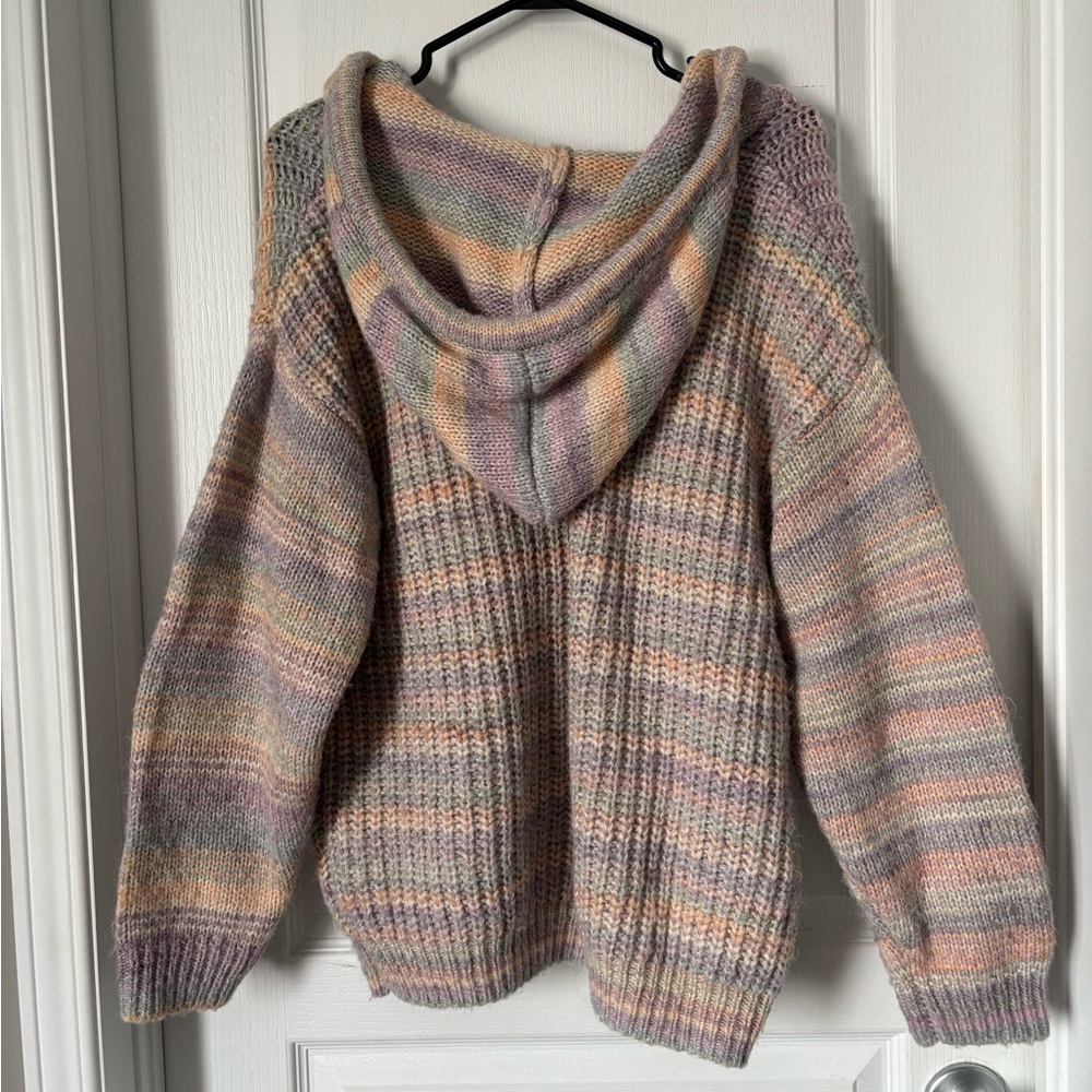 Cotton Candy Knit Hoodie - Picture 2 of 2